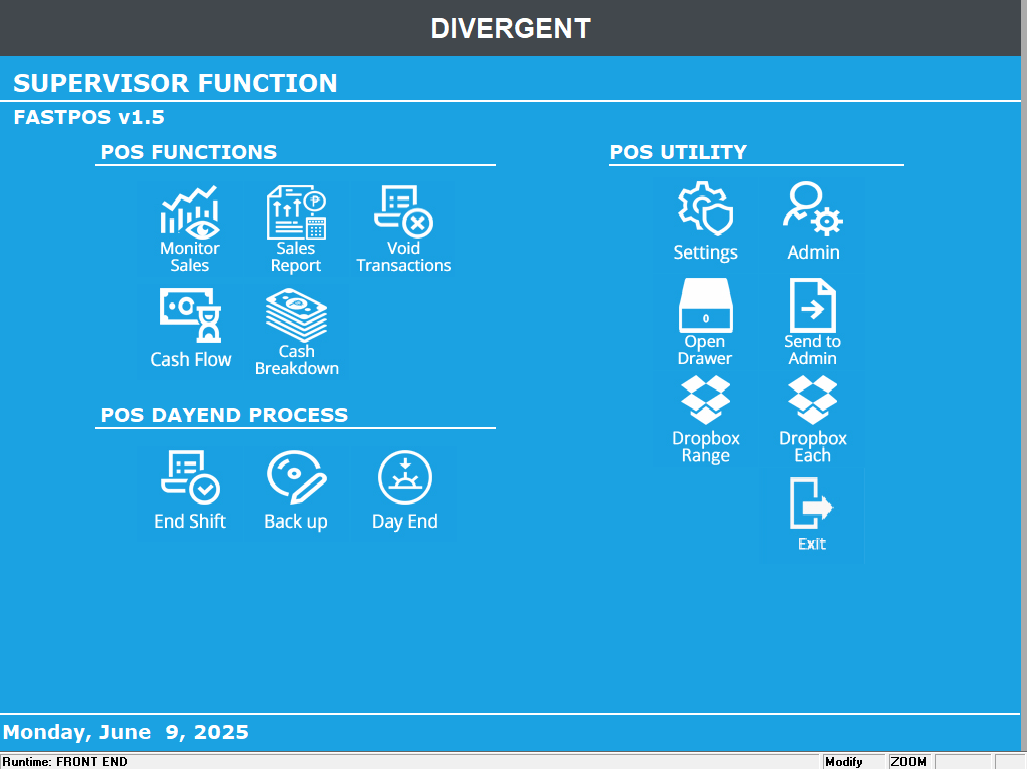Fast POS Order Screen